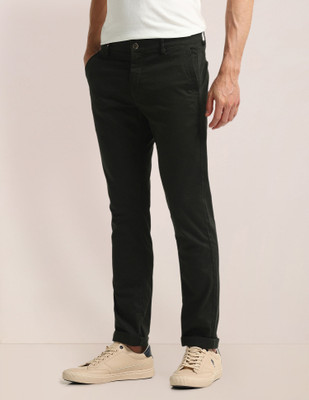 U.S. POLO ASSN. Slim Fit Men Green Trousers