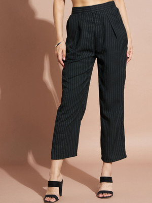 Dressberry Regular Fit Women Black Trousers