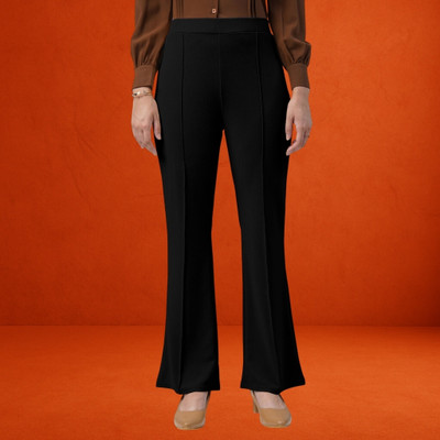 nitafashion Loose Fit Women Black Trousers