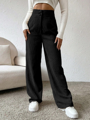 Rajovati Relaxed Women Black Trousers