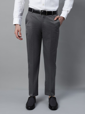CANTABIL Regular Fit Men Grey Trousers