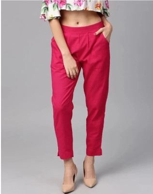 HouseOfCommon Regular Fit Women Pink Trousers