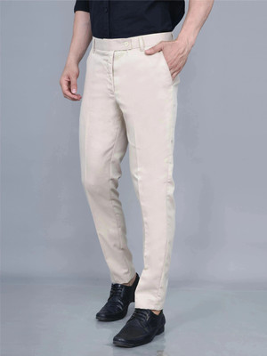 WEAROBICS Regular Fit Men Beige Trousers