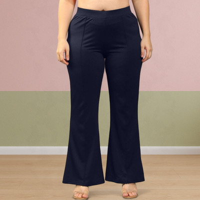 Anitafashion Loose Fit Women Dark Blue Trousers