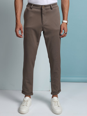 HIGHLANDER Knitted Regular Fit Men Grey Trousers