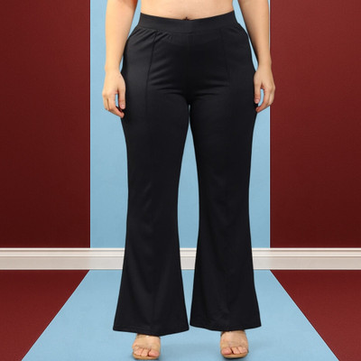 nitafashion Loose Fit Women Black Trousers