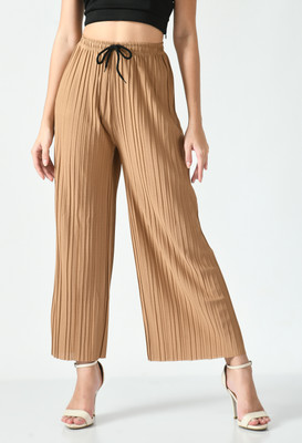 GLADLY Regular Fit Women Beige Trousers