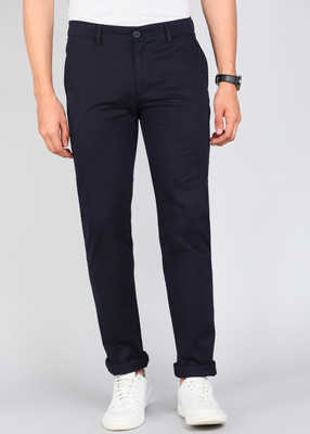 PETER ENGLAND Regular Fit Men Blue Trousers