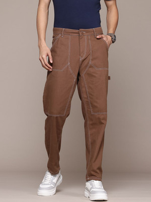Roadster Relaxed Men Brown Trousers