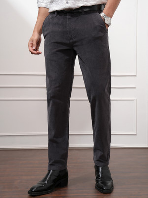 HIGHLANDER Slim Fit Men Grey Trousers