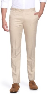 MANCREW Regular Fit Men Beige Trousers