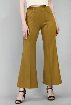 SAKSHI TRADER Regular Fit Women Khaki Trousers