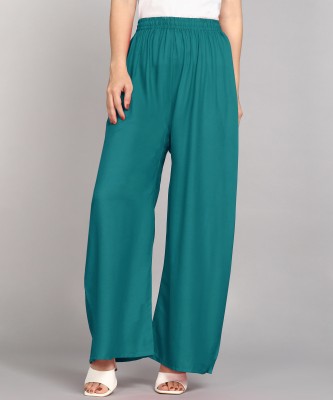 HouseOfCommon Relaxed Women Green Trousers