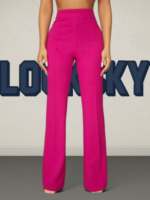 nitafashion Comfort Fit, Regular Fit Women Pink Trousers