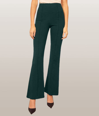 YOZO Regular Fit Women Green Trousers
