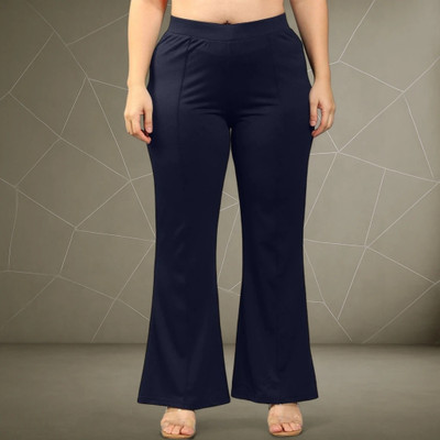 nitafashion Loose Fit Women Dark Blue Trousers