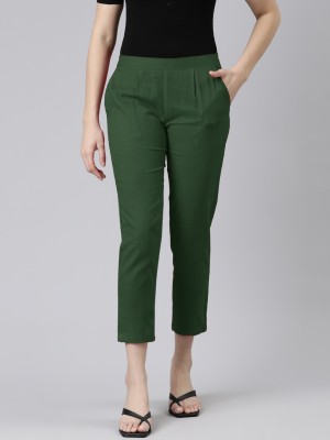 JAIPUR VASTRA Regular Fit Women Green Trousers