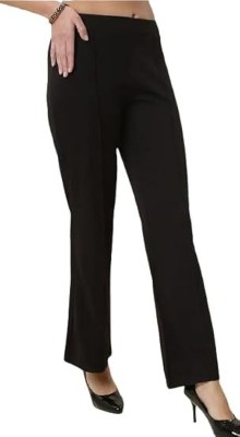 Mehru Collections Regular Fit Women Black Trousers