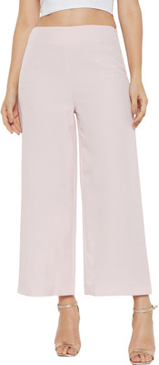 MADAME Regular Fit Women Pink Trousers
