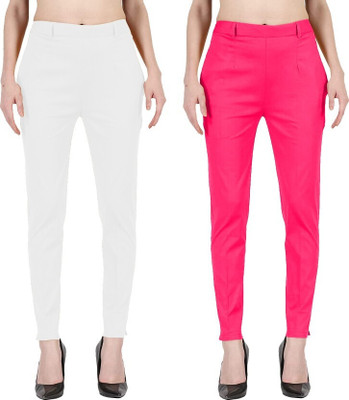 HouseOfCommon Slim Fit Women Multicolor Trousers