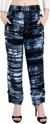 Chandwasia Regular Fit Women Blue Trousers