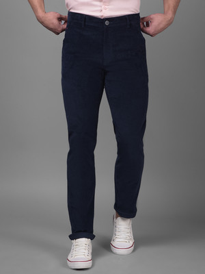 CRIMSOUNE CLUB Regular Fit Men Blue Trousers