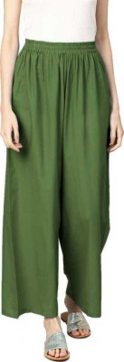 Desi Rang Relaxed Women Dark Green Trousers