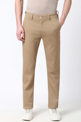 PETER ENGLAND Slim Fit Men Beige Trousers