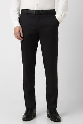 PETER ENGLAND Slim Fit Men Black Trousers