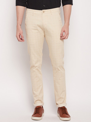 CANTABIL Regular Fit Men Beige Trousers