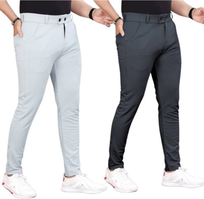 MD Casual Slim Fit Men Beige Trousers
