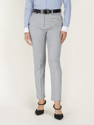 Hancock Regular Fit Women Grey Trousers