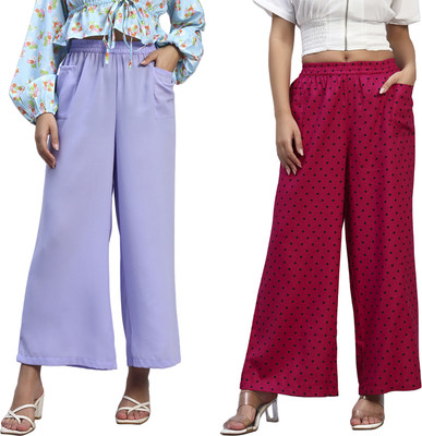 HOE Regular Fit Women Multicolor Trousers