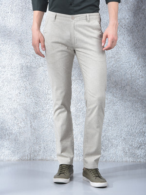 Canary London Slim Fit Men Beige Trousers