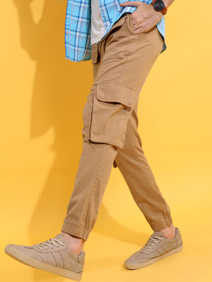 HIGHLANDER Regular Fit Men Khaki Trousers
