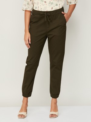 CODE by Lifestyle Slim Fit Women Green Trousers