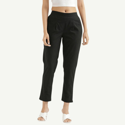 Skyago Regular Fit Women Beige Trousers