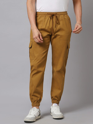 Hubberholme Regular Fit Men Khaki Trousers