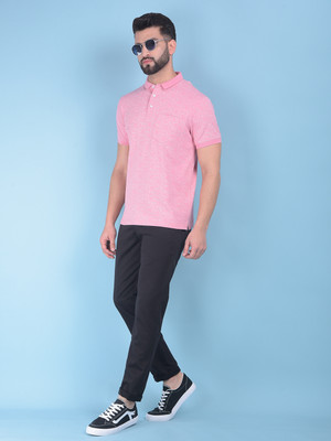 CRIMSOUNE CLUB Regular Fit Men Black Trousers