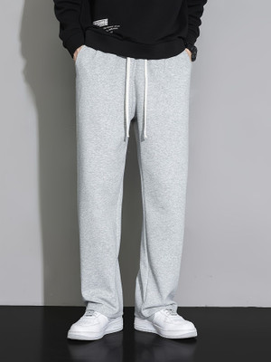 TRUFFLEGUM Loose Fit Men Grey Trousers