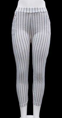 FALUENTERPRISE Striped Women Grey, White Track Pants