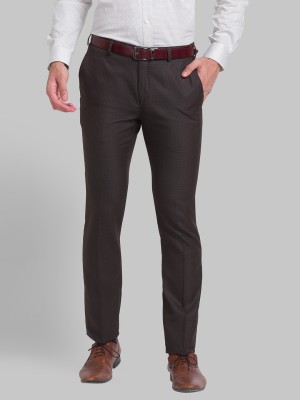 Raymond Slim Fit Men Brown Trousers