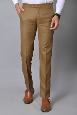 Mensfuture Regular Fit Men Khaki Trousers