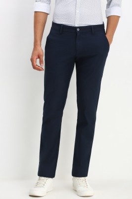 Allen Solly Slim Fit Men Blue Trousers