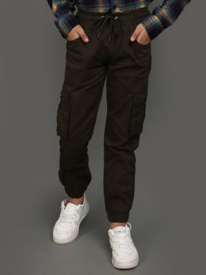 V-MART Regular Fit Boys Brown Trousers