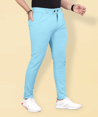 MiraMichi Regular Fit Men Light Blue Trousers