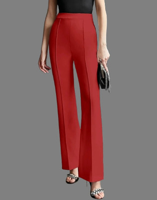 HouseOfCommon Regular Fit Women Brown Trousers