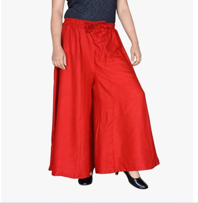 XENERIC Flared Women Red Trousers