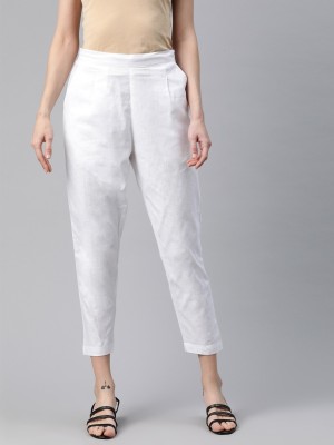 Readiprint Fashions Regular Fit Women White Trousers