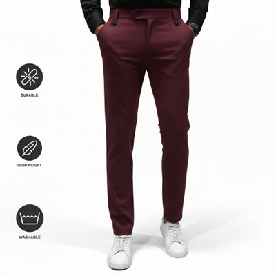 Baba Sports Regular Fit Men Brown Trousers